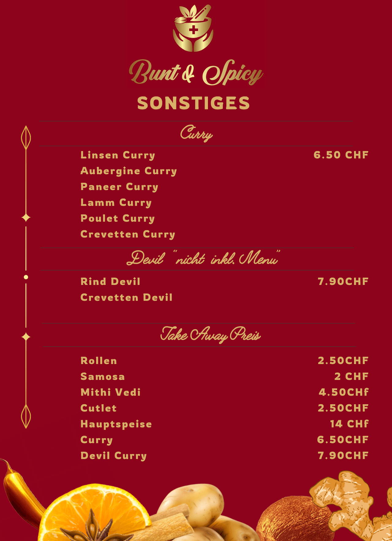 Speisekarte Bunt & Spicy, Seite 6