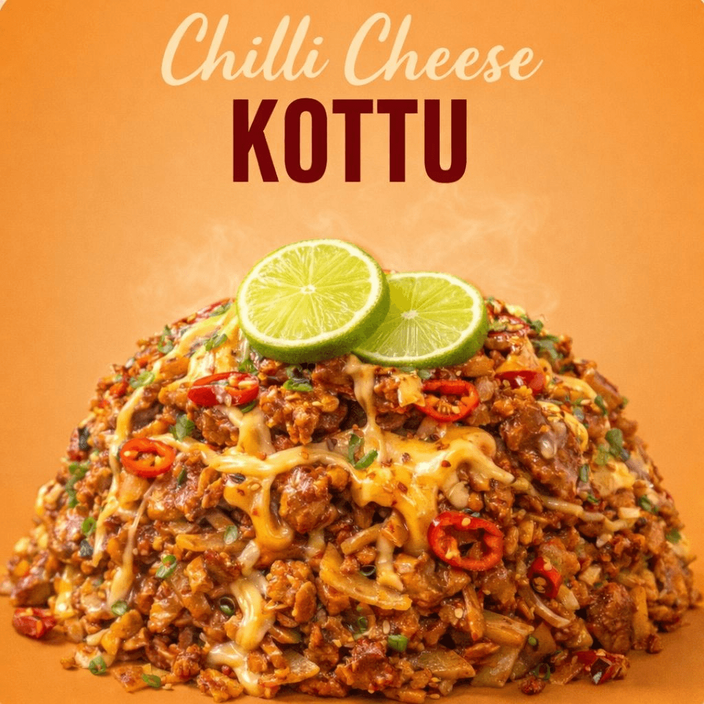 Chilli-Cheese-Motton Kottu