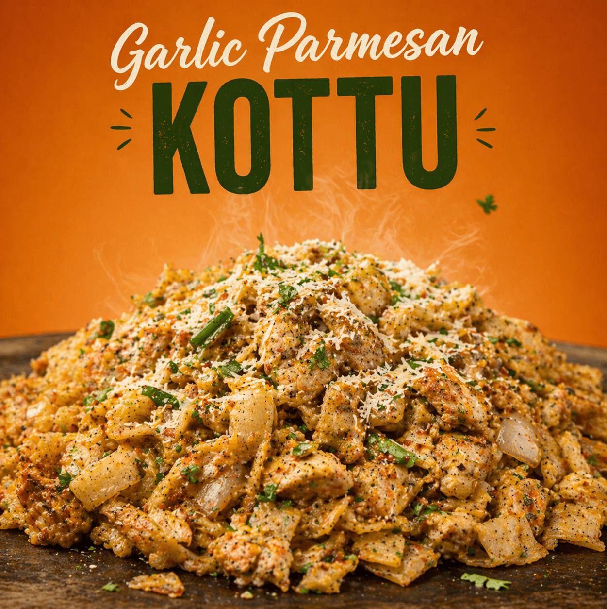 Garlic Parmesan Chicken Kottu