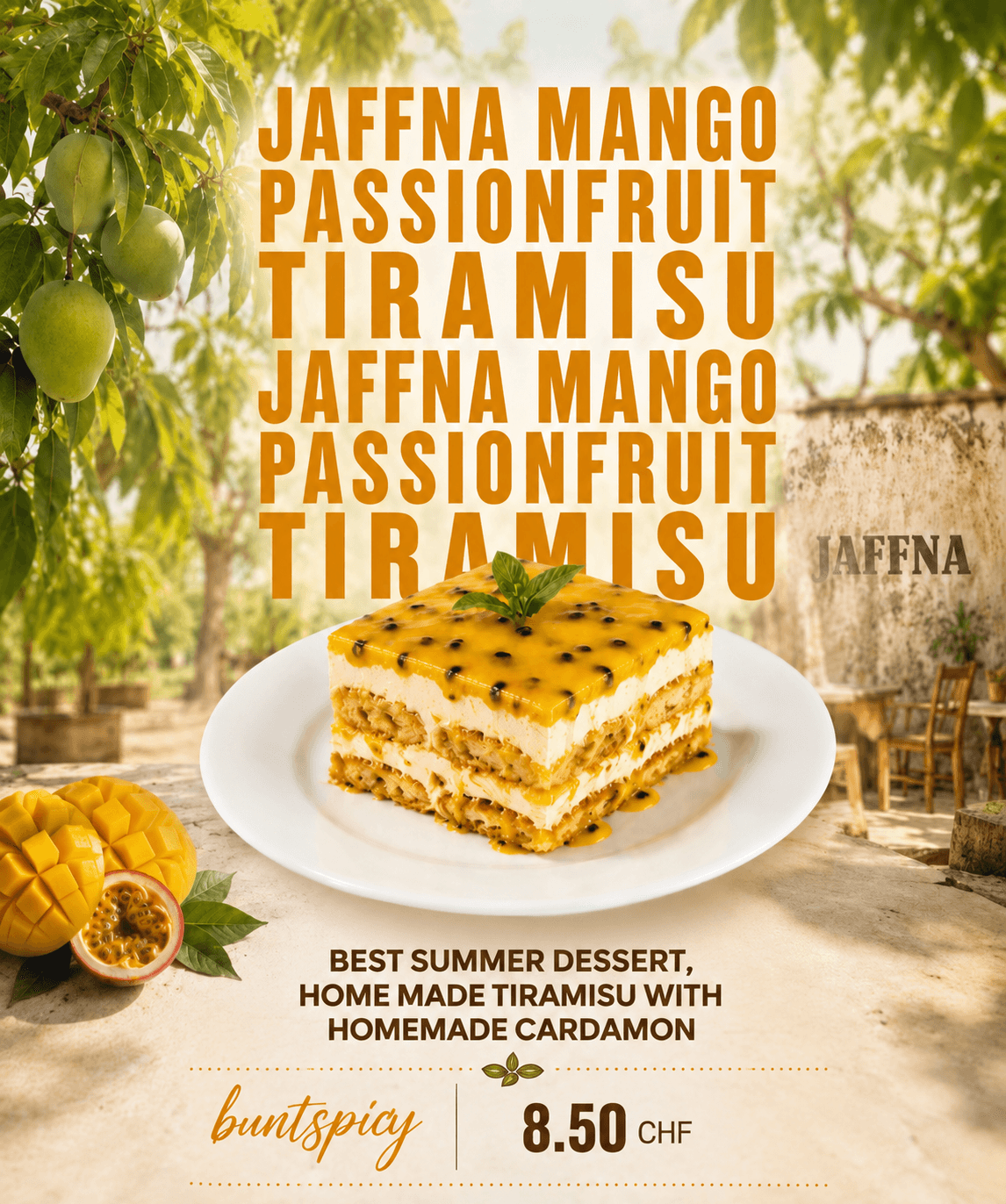 Mango Passionfruit Tiramisu